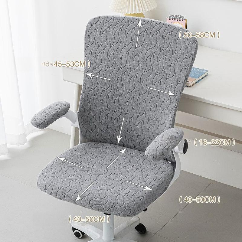 Large Backrest Multi-Fit Office Chair Covers Ergonomic Seat Protectors Breathable Durable Covers For Home Computer Desk Chairs