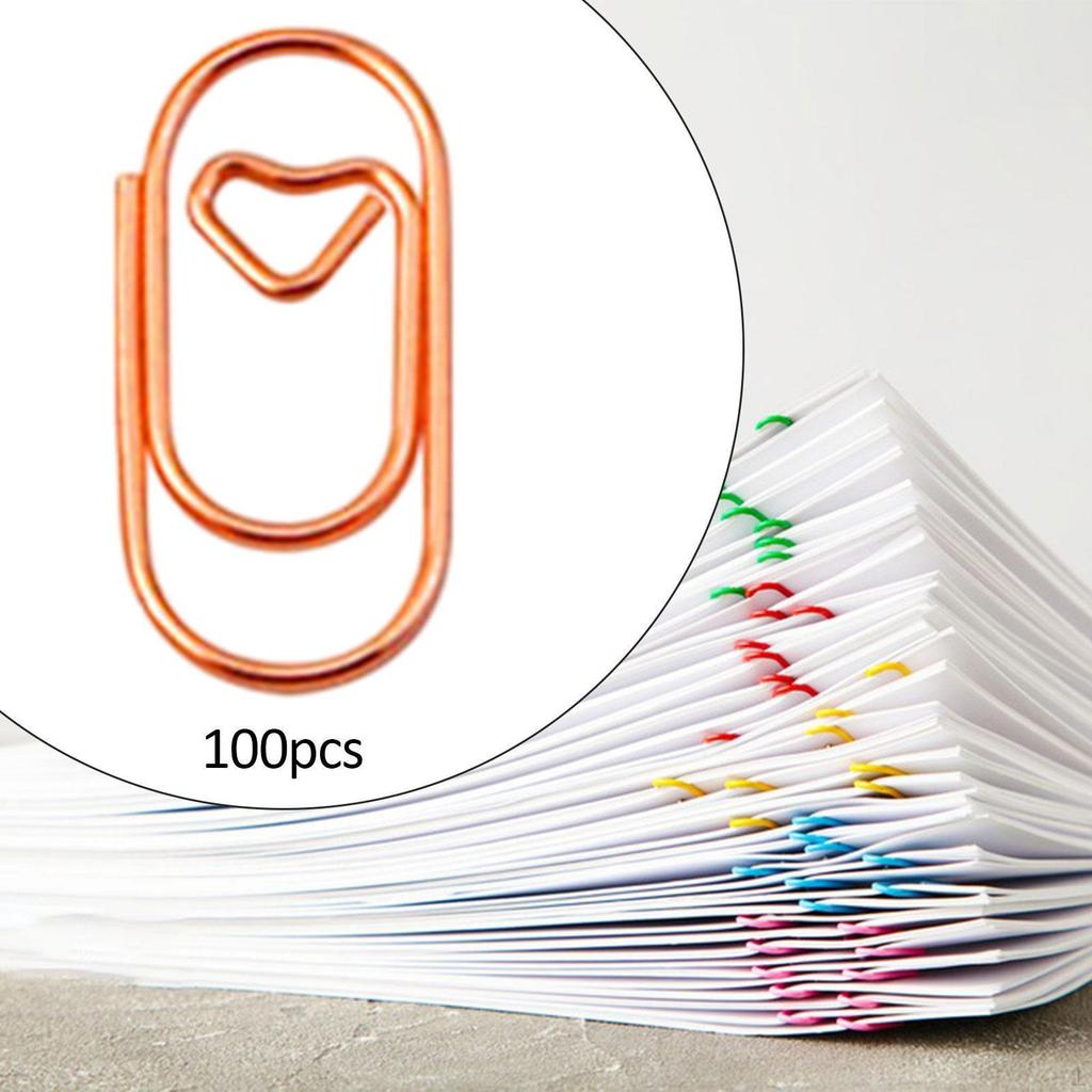 100 Pieces Paper Clips Notes Classified Metal Multifunction Vintage Style Paperclips Office