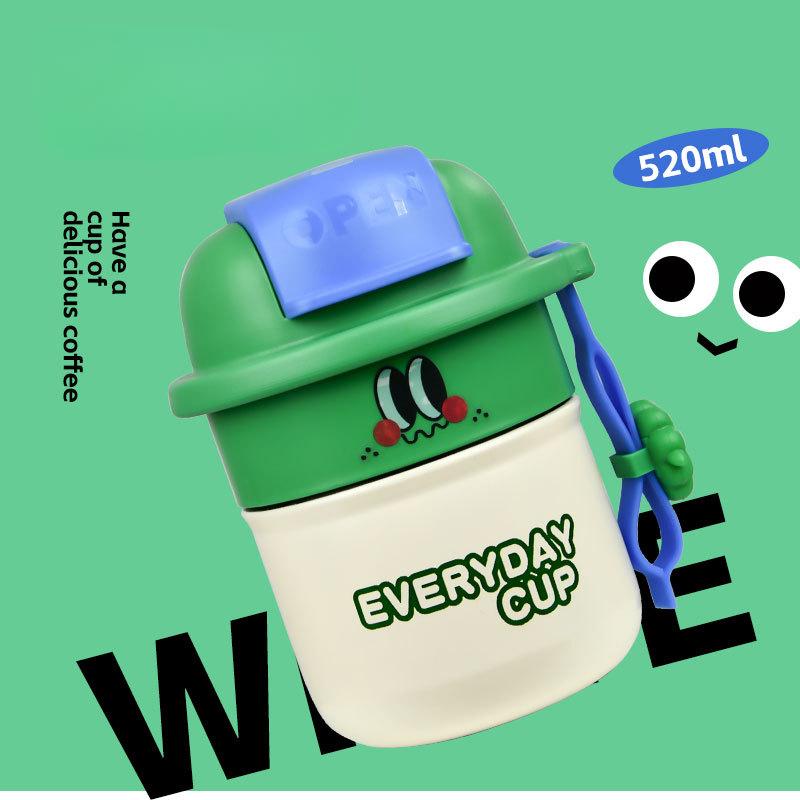 

316 шляпа из нержавеющей стали, кофейная чашка, красивый забавный термос для девочек, стакан, портативная удобная чашка для воды 520ml