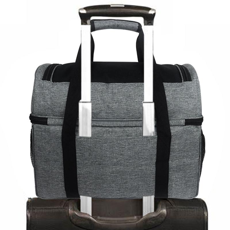 Bowling Ball Bag for Double Balls, Bowling Ball Tote Bag with for Extra Storage Pockets for Bowling Shoes & for Extra Es
