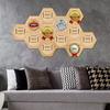 1PC Wall-Mounted Medal and Badge Holder Honeycomb Medal Display Stand