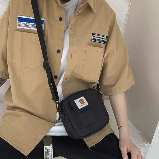 Borsa a tracolla Multiuso Piccola Regolabile Tracolla Antipolvere Chiusura con cerniera Portaoggetti Tessuto Oxford Uomo Donna Borsa a tracolla Porta telefono