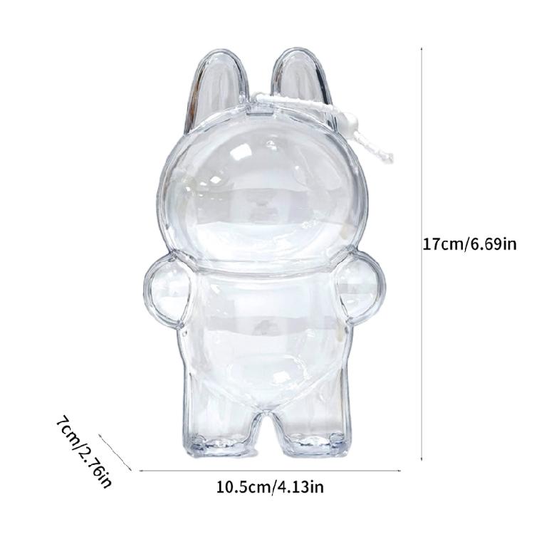 Clear Display Cover for 3rd Plush Figure Doll Hanging Plush Doll Case Model Figure Holder for Plush Doll Displaying