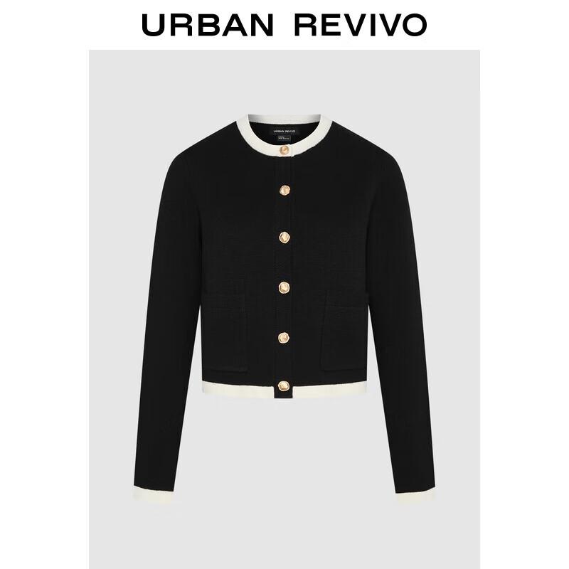 

UR 2024 Осень Женский Французский Шик Пуговица Карман Вязаный Кардиган S