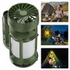 A74E-Outdoor Camping Solar LED Lantern With Integrated Cooling Fan And Portable Flashlight - Hiking Gear
