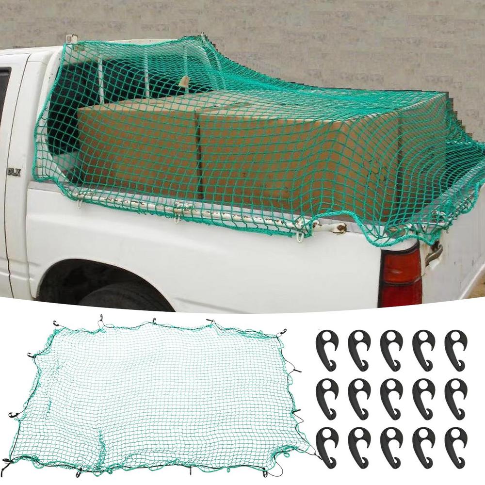 Safety Net For Pickup Heavy Duty Truck Bed Mesh Car Accessories With Elastic Rope For Fishing Beach Trips Traveling Camping
