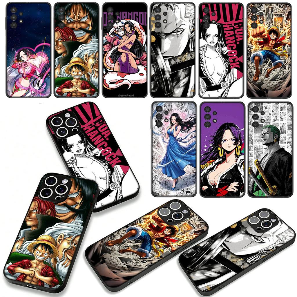 ONE PIECES Luffy Boa Hancock Zoro Case for Samsung Galaxy A07 A13 A12 A14 A23 A42 A50 A51 A52 A53 A70 A71 A72 A04 Note 20 9 8 10