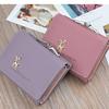 Women Wallets Short  Deerlet  Coin Purse Card Holder Bag