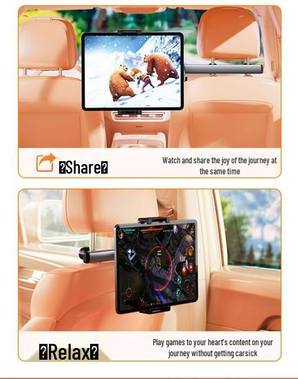 Retractable Car Headrest Tablet & Phone Holder