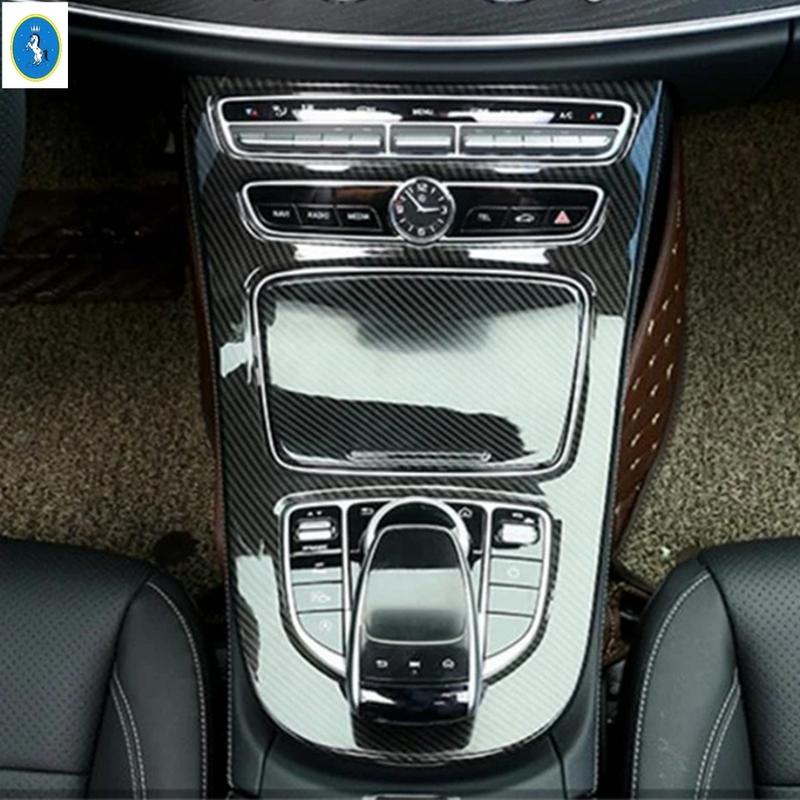 ABS Auto Middenconsole Versnellingspook Knop Paneel Decoratie Cover Trim Voor Mercedes Benz E-KLASSE W213 2016 - Interieur Accessoires