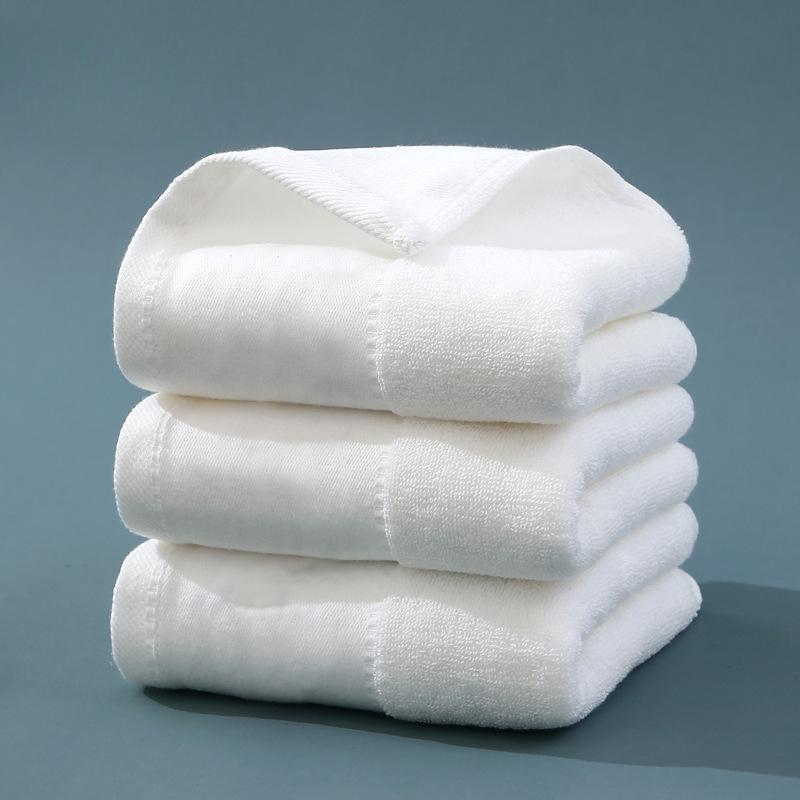 Набор хлопковых мочалок - 100% хлопок кольцевого прядения, фланелевые салфетки для лица высшего качества, хорошо впитывающие и мягкие на ощупь полотенца для кончиков пальцев Pack of 2 белый