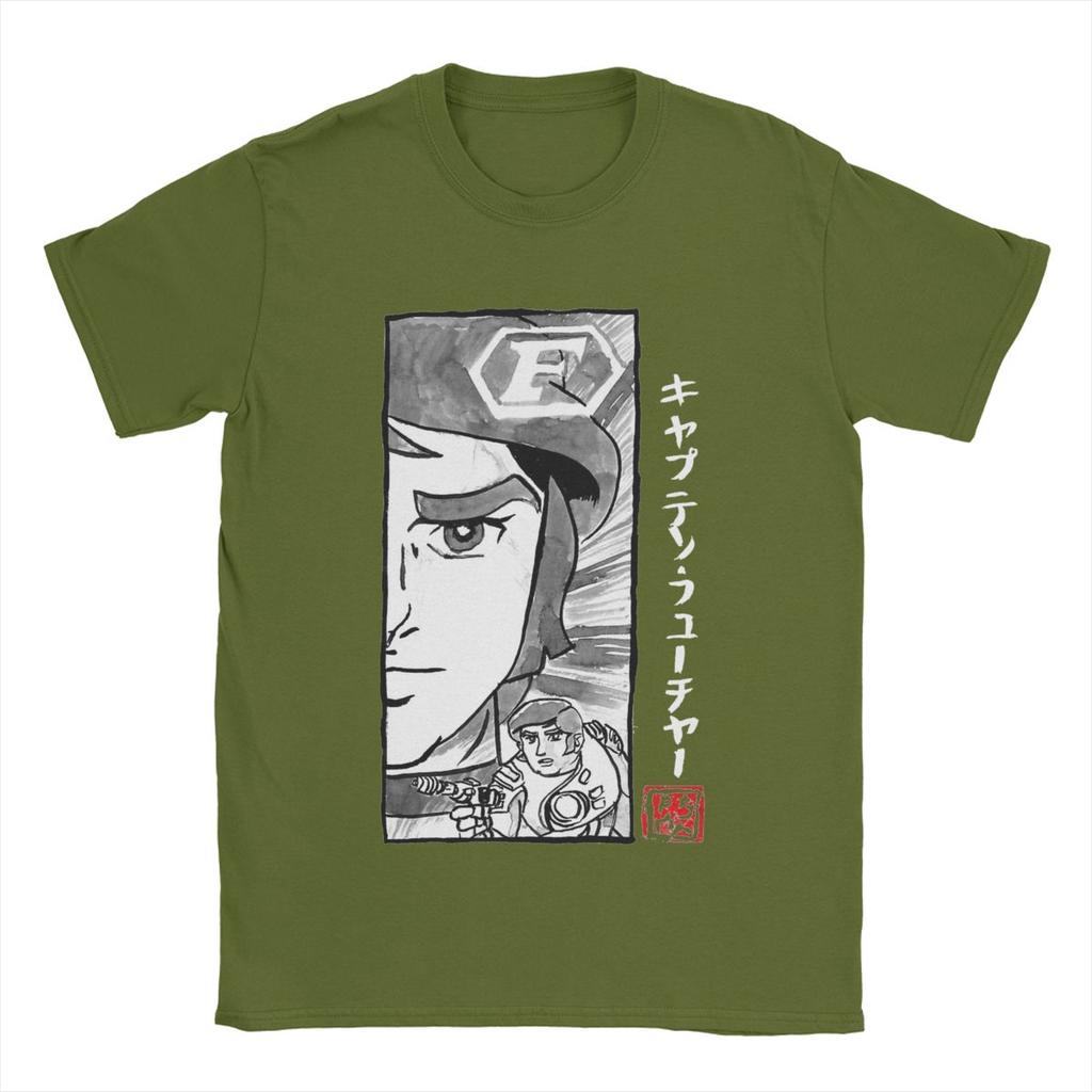 Volnočasové pánské tričko Captain Future s kulatým výstřihem, bavlněné tričko s krátkým rukávem, originální topy