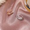 1Pc Women Ear Cuff, Non-Pierced Clip-on X-Shaped Ear Cuff, Rhinestone Inlaid Adjustable Fit Ear Clip, Simple Earring Jewelry Gift