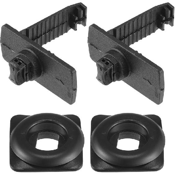 

4 Kits Car Holder Retainer Compatible for Honda for Acura, Durable Anti-Slip Plastic Black Floor Mat Fixing Clips 2