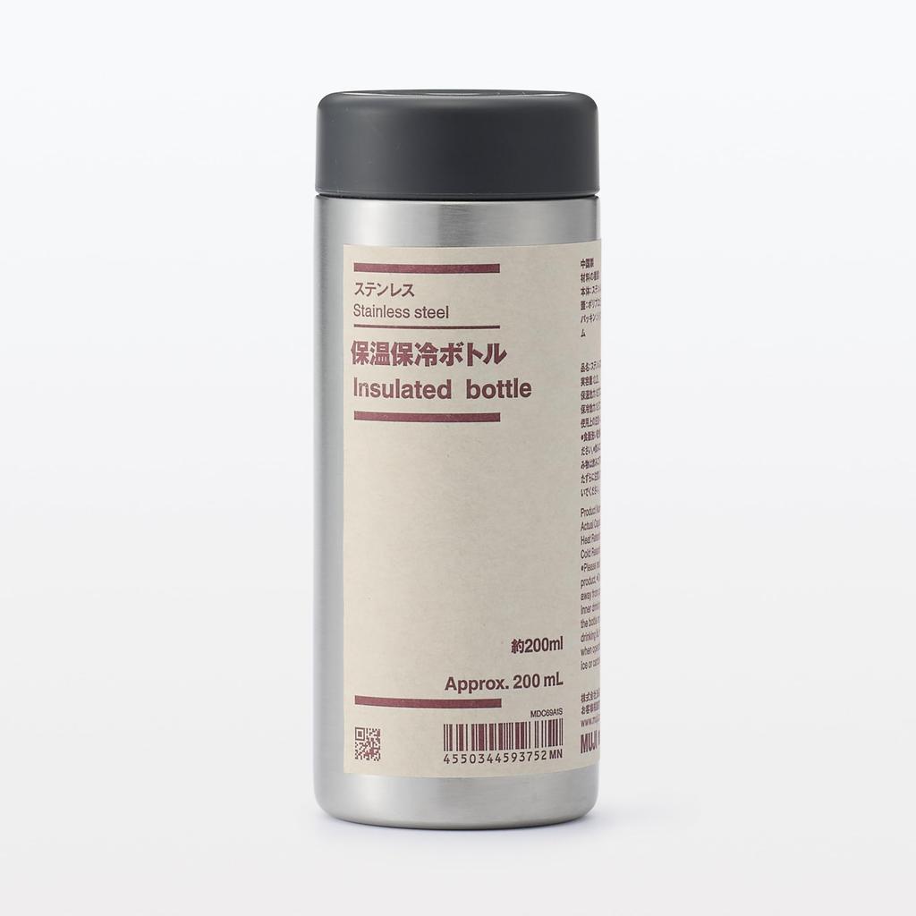 MUJI Stainless Steel Thermal Insulated Bottle 200ml MDC69A1S Approx.