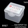 R987 Plastic PP Square Box for Electronics Packaging, with Lid