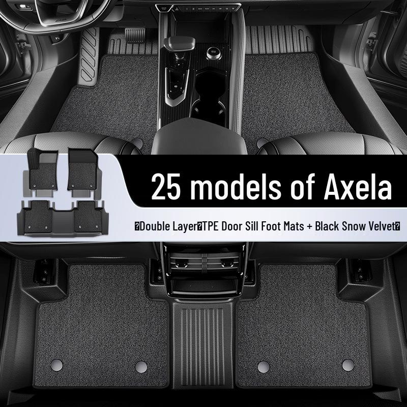 Mazda 3 Axela TPE Full Surround Floor Mats - 3-Piece Interior Decoration Set (25)