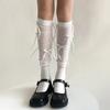 New Kawaii Bowknot Knee High Socks Thigh High Stockings Cute Long Socks Stockings Women Lolita Jk Japanese Style Thigh High Sock