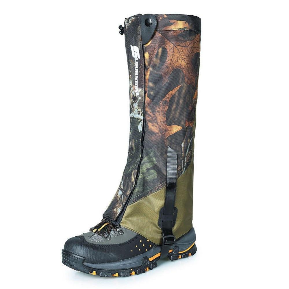 Outdoor Waterproof Hiking Climbing Hunting Double-Deck High Gaiters Snow Legging Wraps Highly Breathable