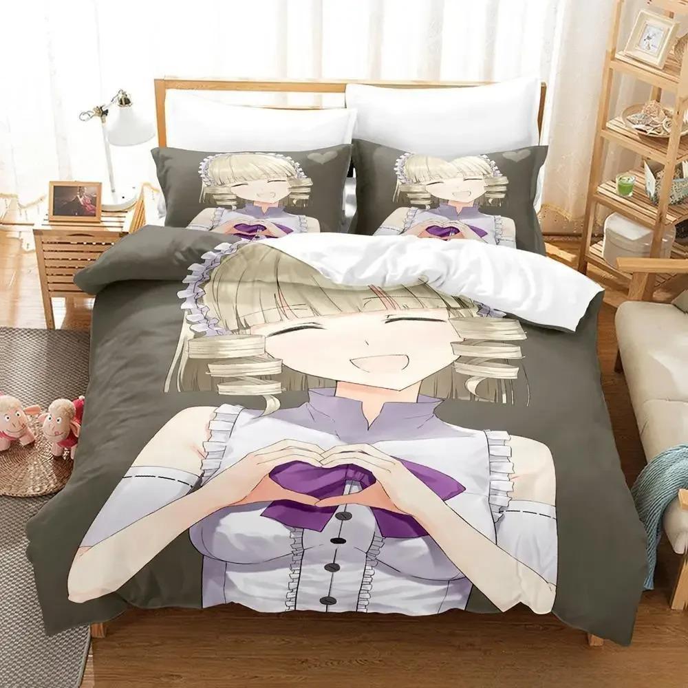 

Modern SkinFriendly Gokukoku No Brynhildr Size Bed Adult Kid Bedroom Anime Single Twin Full Queen King Quilt Comforter (quilt)-EU Single(135*200cm)3pcs
