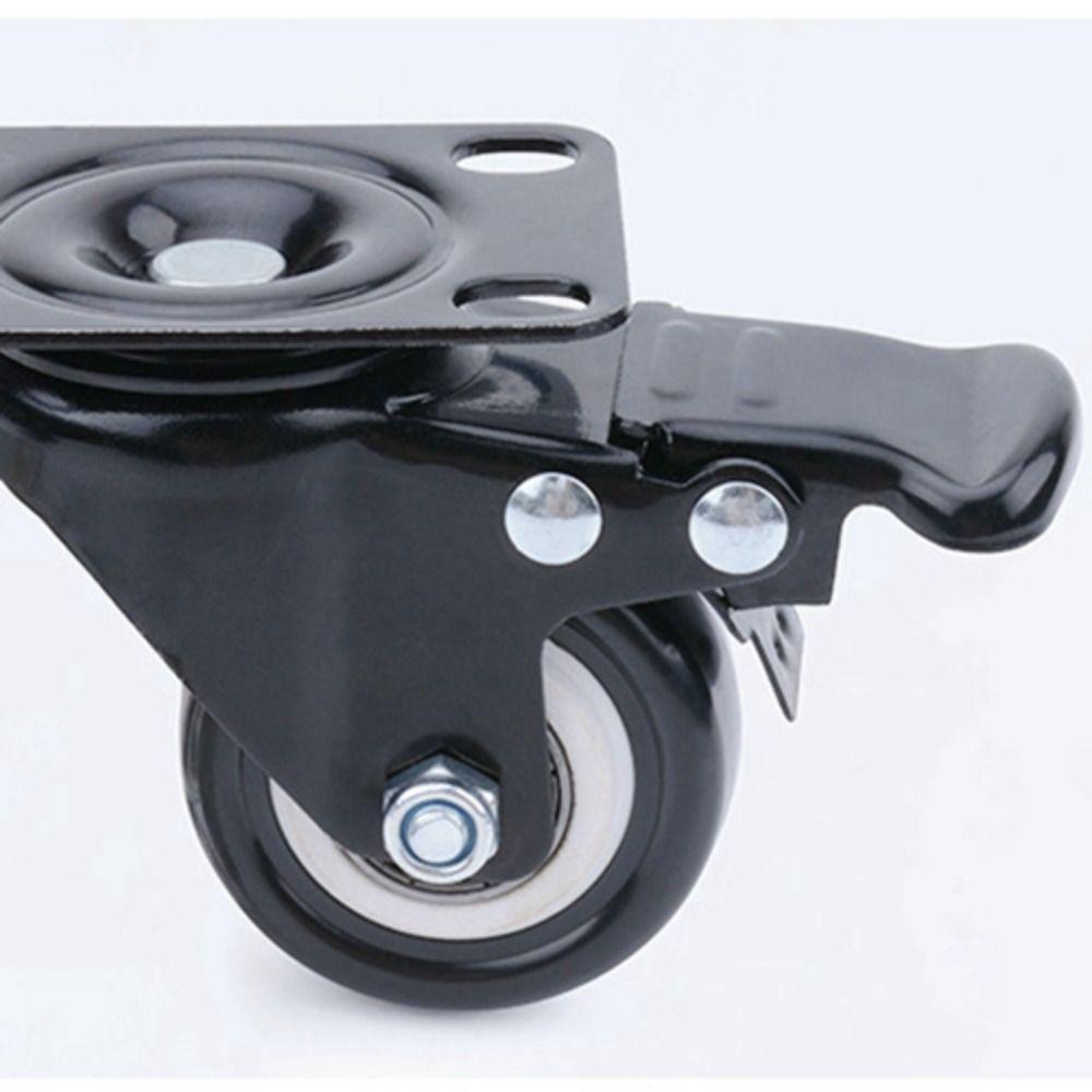 4PCS 360° Rotation Rubber Wheels Mute Caster Wheels Universal Heavy Duty Casters  Shoe Rack