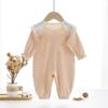 Newborn Baby Girl Romper - Pure Cotton, Boneless Design, Cute Princess Style for Autumn & Spring