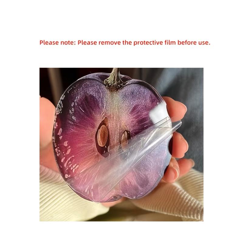 2D Flach, Realistisches Fruchtscheiben Acryl Lesezeichen, Halbtransparent Orange Traube Kirsche Niedliche Lesezeichenkarte Kiwi Lesezeichen Clip