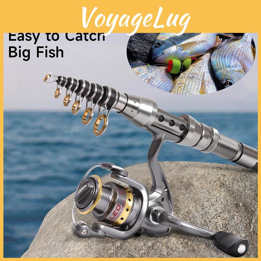 Fishing Telescopic Carbon Leo Fishing Rod Mini Pocket Size Ultra Light Spinning Rods 15m 18m 21m 24m Fishing Goods Accessory