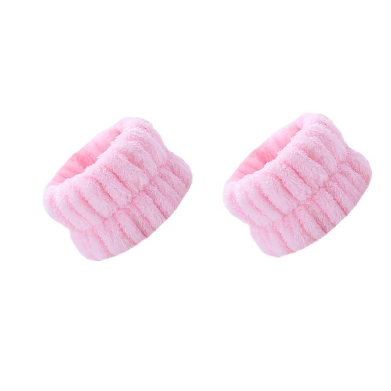 

2/4/8 шт. Многоразовая повязка на запястье из микрофибры, полотенце для умывания, повязка на запястье для умывания лица, женская, для девочек, для йоги, спорта, напульсник от пота