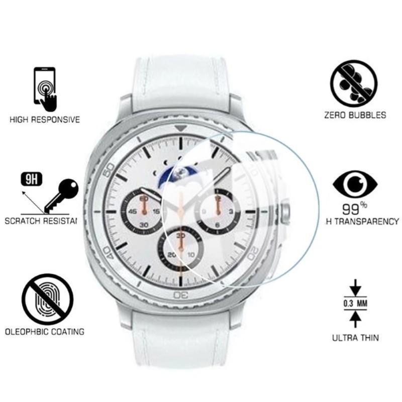 3PCS Premium Tempered Glass Film for Samsung Galaxy Watch 8 40MM 44MM 8 Classic 46mm Ultra 2 47mm