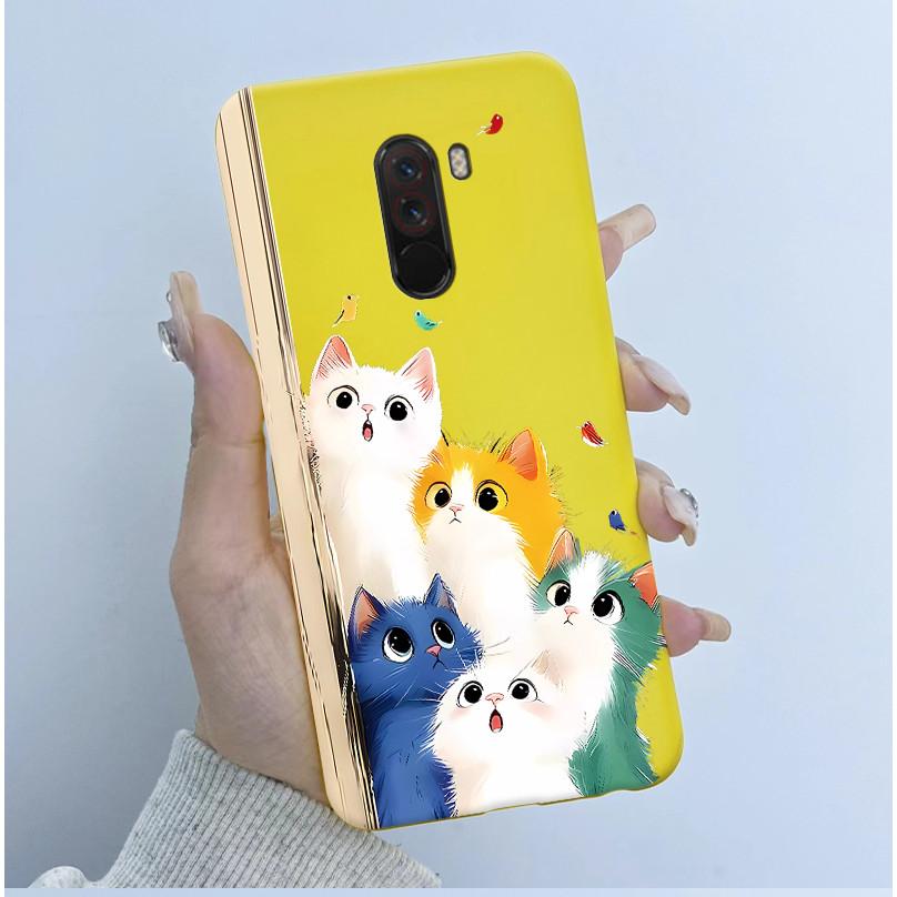 For Pocophone F1 Case Cute Cartoon Panda TPU Soft Silicone Phone Case For Xiaomi Pocophone F1 Back Cover PocoF1 Poco F 1 Fundas