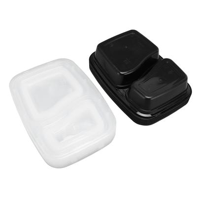 10 st Take Away-behållare Plast Matlåda Set Återanvändbara Engångs Matförvaringsbehållare för