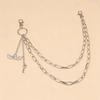 European Retro Metal Heart Wings Pendant Waist Chain - Unisex Punk Hip Hop Jeans Accessory
