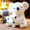 1pc Kawaii Simulation Australia Koala Plush Toy Stuffed Animal Doll Mom Baby Kids Infant Girls Toys Birthday Gift Home Decor