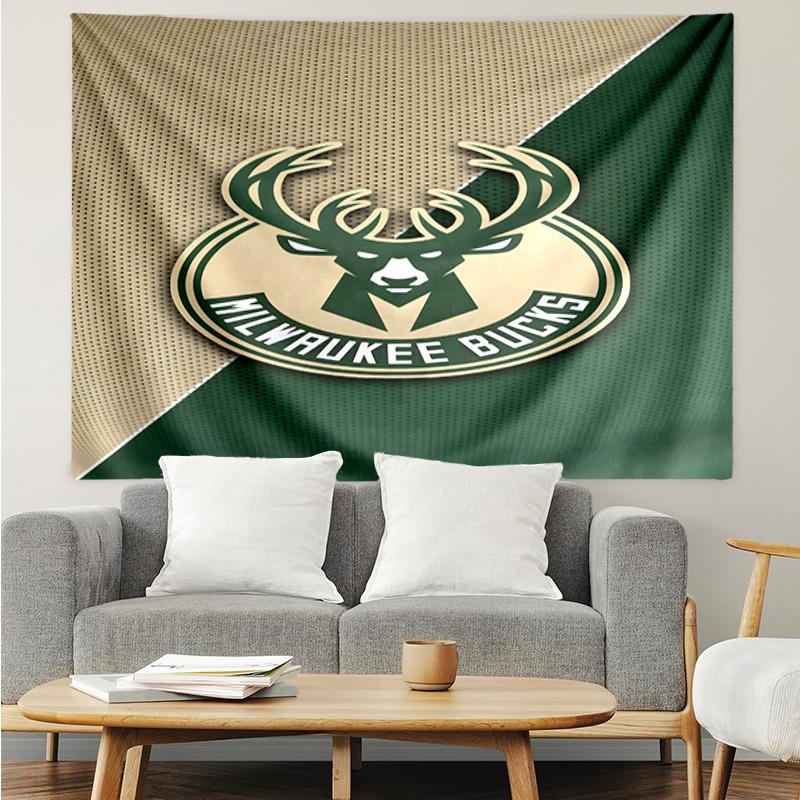 1PC Bucks Team Logo Artwork Quick-Dry Tapestry, Unique Design Tapestry, Suitable for Bedroom,Livingroom, Playroom,Heartwarming Holiday Gifts