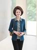 Mom's Stylish Cotton Two-Piece Shirt Cardigan for Middle-Aged & Elderly Women - Spring & Autumn Fashion