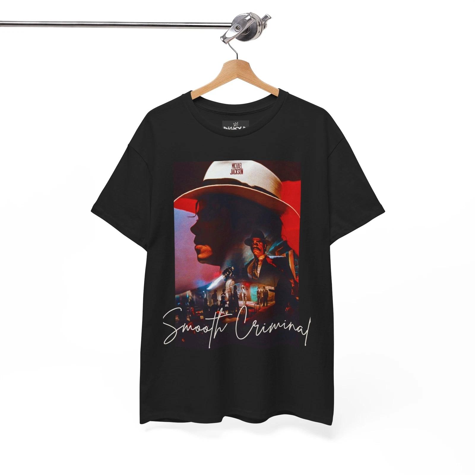 Michael Jackson Smooth Criminal Ricky P 100% Cotton T-shirt Mens Tees Top Unisex Heavy Cotton Tee 3XL