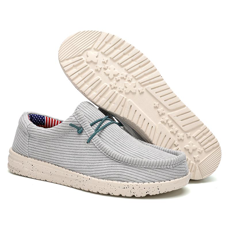 Herren Loafer Schuhe, Atmungsaktive Leichte Rutschfeste Slipper, Herrenschuhe, Frühling Und Sommer, Futter mit Sternen und Streifen
