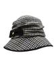 Kaliseumontapone Hestia Heritage Wool Check Cloche Hat