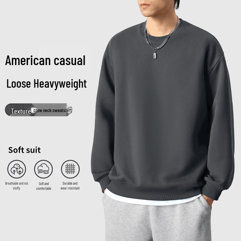 Jeanswest Men's Loose Fit Round Neck Graphic Sweatshirt