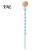 Baby Pacifier Clips Clip, Food-Grade Silicone Teether Holder Chain for Infants, Nursing Toy Tether BPA-Free Anti-Slip Leash 0-24 Months, Boil-Safe