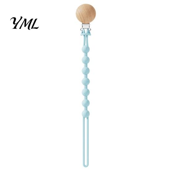 Baby Pacifier Clips Clip, Food-Grade Silicone Teether Holder Chain for Infants, Nursing Toy Tether BPA-Free Anti-Slip Leash 0-24 Months, Boil-Safe