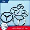 Hot 2025 7cm 9cm 10.5cm Insignă Stea ABS Emblema Mașină Capac Roată de Rezervă Portbagaj Motor Logo 3D Autocolant Accesoriu pentru Mercedes Benz Chro