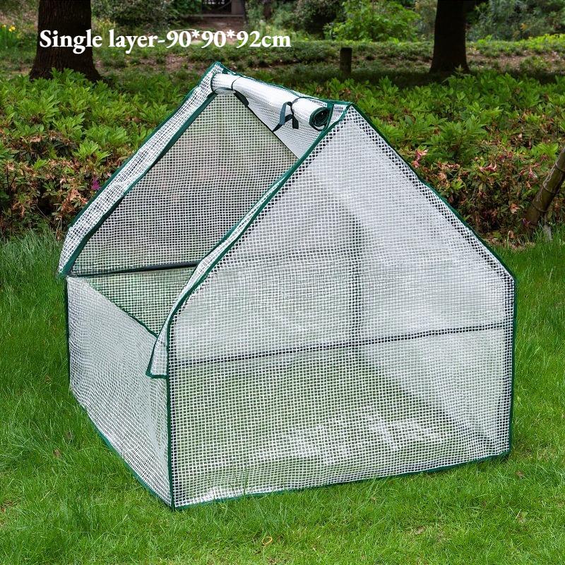 Compact Outdoor Greenhouse for Flowers & Vegetables – Sunshade, Rainproof, and Insulated for Balcony or Garden Use(Bracket Not Included.)