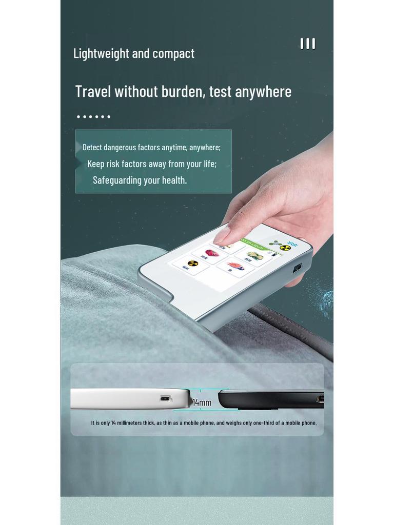 ECO4F Portable Produce Radiation & Nitrate Tester with Capacitive Screen