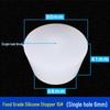 Hole-Punched Food Grade Silicone Stopper for Test Tubes, Bottles, and Water Pipes.
