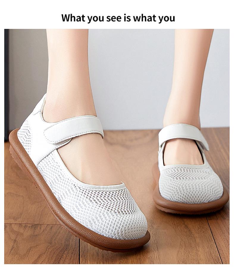 Women's Lightweight Velcro Mesh Summer Shoes – Breathable, Comfortable, Casual Sneakers