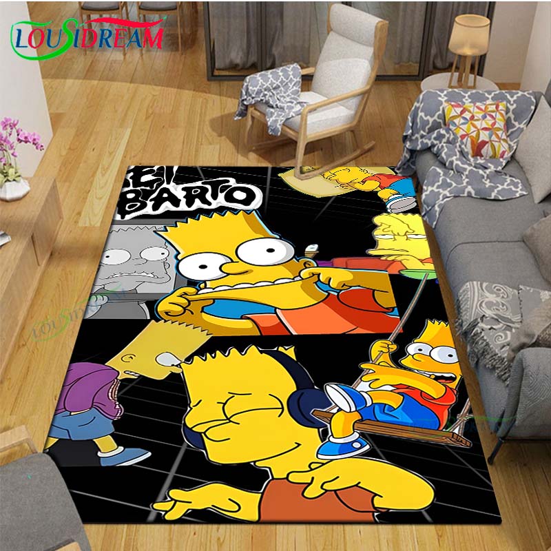 Hot Cartoon TV Role Printed Carpet Outdoor Rug Area Rug Non-slip Carpet Bedroom Decor Carpet for The-A-Simpsons Room Gift