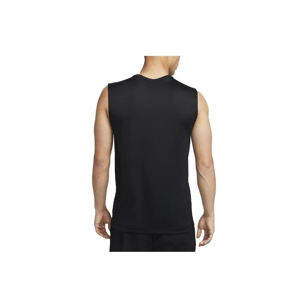 Nike Solid Color Logo Round Neck Sleeveless Tank Top Men Tops Black DX0992-010