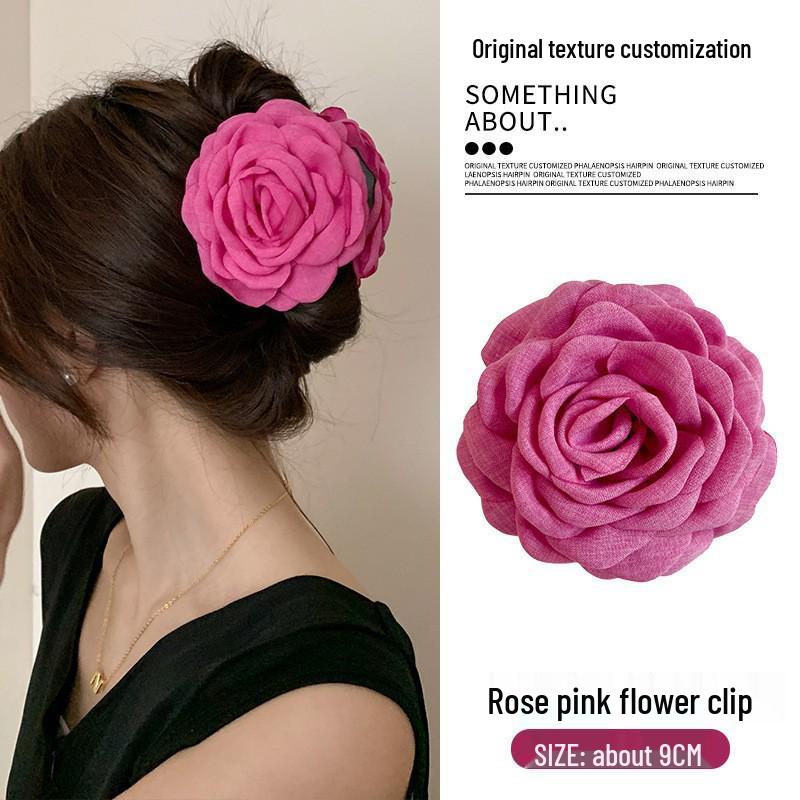 2025 Šik Květinová Spona do Vlasů ze Síťoviny pro Ženy